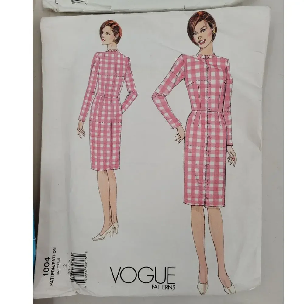 Vintage Vogue 70s 80s 90s Sewing Patterns Lot of 6 Glam Office Siren Cottagecore